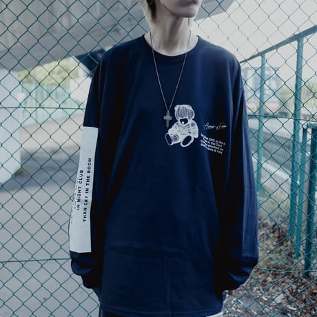【AFYF ON GILDAN社】SOUVENIR LS T SHIRT1 [BLACK-TSUMBEAR ]