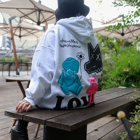【AFYF ON GILDAN社】 SOUVENIR HOODED SW2 [WHITE-3STAR]
