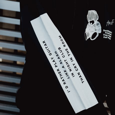 【AFYF ON GILDAN社】DARK BEAR HOODED SW [BLACK-TSUMUTSUMU]
