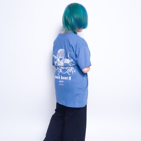 【AFYF】GILDAN® Premium Cotton 5.3oz Short Sleeve T-Shirt DARK BEAR DRUMMER T SHIRT [INDIGO]