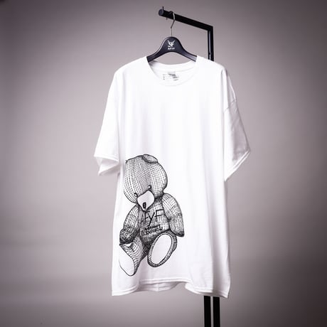 【AFYF ON GILDAN社】 RAINBOW BEAR T SHIRT [WHITE]