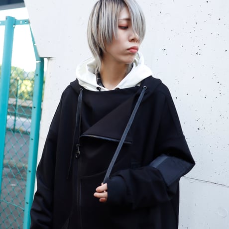 【AFYF】ASYME ZIP PARKA [PONT BLK］