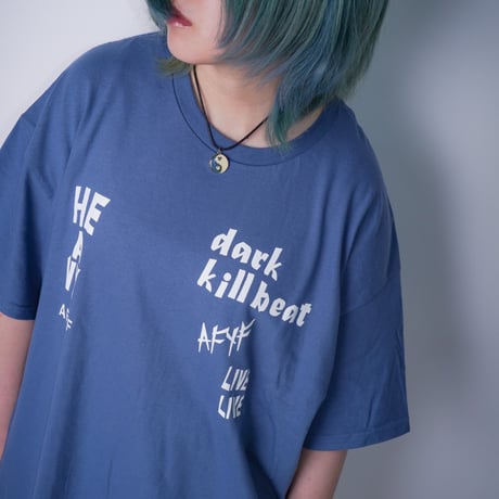 【AFYF】GILDAN® Premium Cotton 5.3oz Short Sleeve T-Shirt DARK BEAR DRUMMER T SHIRT [INDIGO]