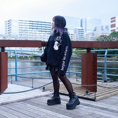 【AFYF ON GILDAN社】 SOUVENIR HOODED SW3 [BLACK-PERFUME]