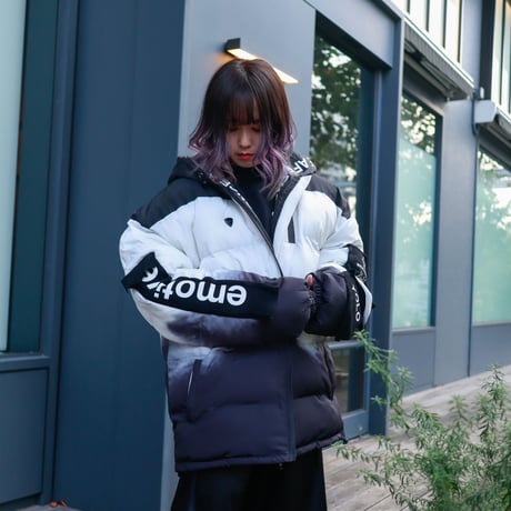 【AFYF】TAPING PACHING WINTER JACKET［グラデBLK］