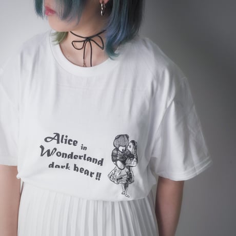 【AFYF】GILDAN® Premium Cotton 5.3oz Short Sleeve T-Shirt #2 ALICE&BEAR [WHITE]