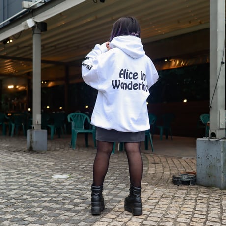 【AFYF ON GILDAN社】 SOUVENIR HOODED SW3 [WHITE-COLOR ALICE]