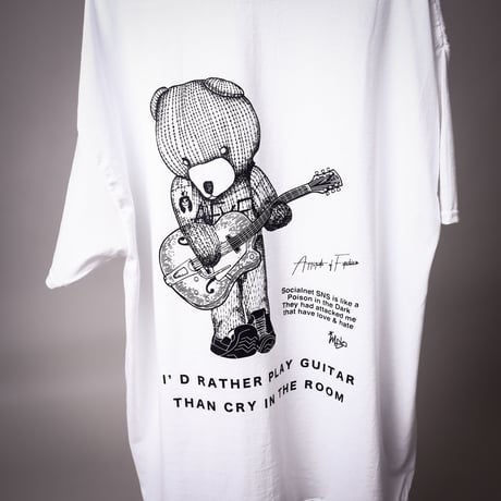 【AFYF ON GILDAN社】SOUVENIR T SHIRT2 [WH-GUITAR BEAR]