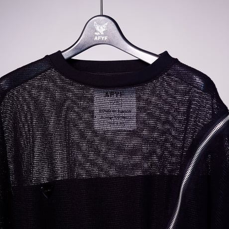 【AFYF】 EXTRA DRAGON ZIP T [MESH BLK]