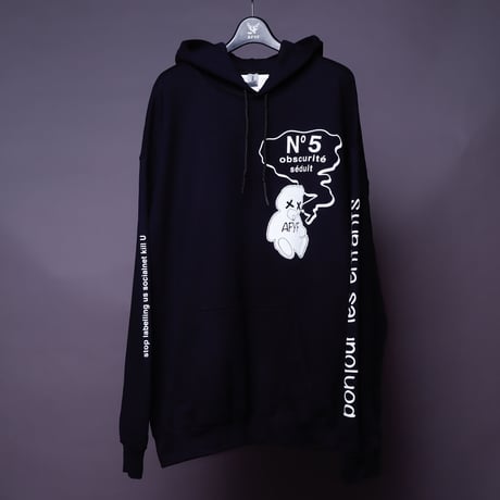 【AFYF ON GILDAN社】 SOUVENIR HOODED SW3 [BLACK-PERFUME]