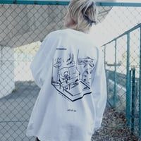 【AFYF ON GILDAN社】SOUVENIR LS T SHIRT2 [WHT-LIVEIN THE DARK]