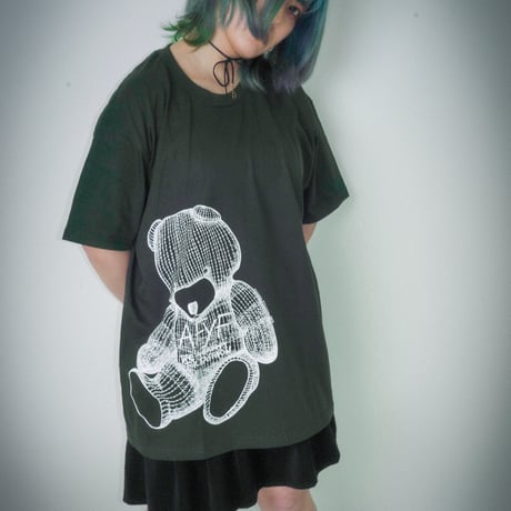 【AFYF ON GILDAN社】 RAINBOW BEAR T SHIRT [FOREST]