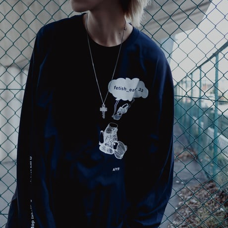 【AFYF ON GILDAN社】SOUVENIR LS T SHIRT2 [BLACK-UFOCATCHER