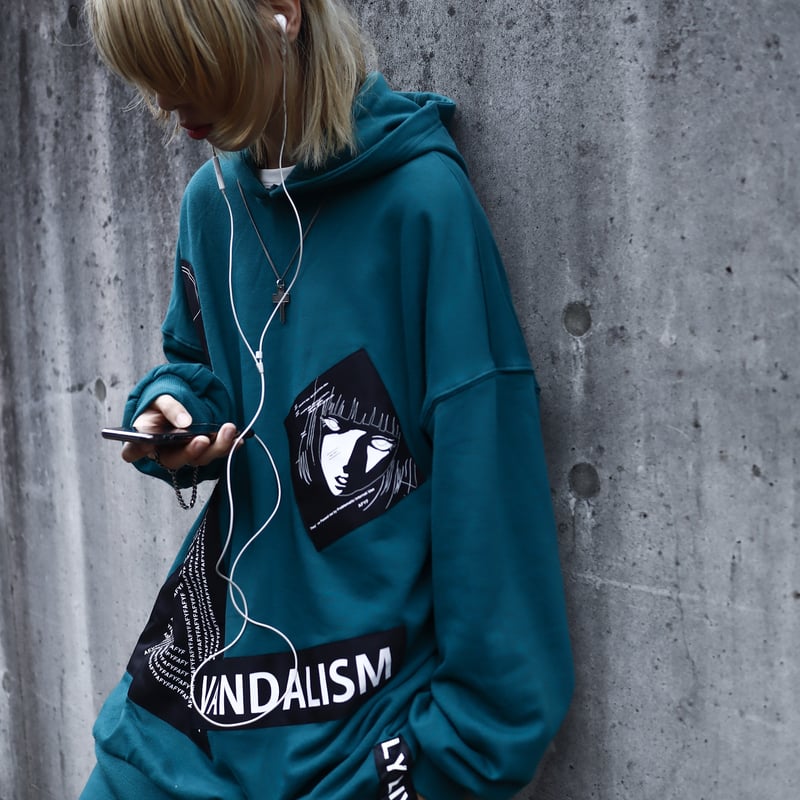 AFYF】VANDALISM BACK ZIP PARKA [DK GREEN］ | rov...