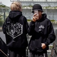 【AFYF ON GILDAN社】 SOUVENIR HOODED SW2 [BLK-LIVE IN THE DARK]