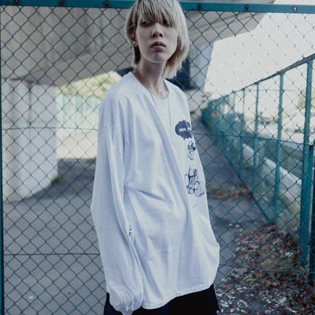 【AFYF ON GILDAN社】SOUVENIR LS T SHIRT2 [WHITE-UFOCATCHER]