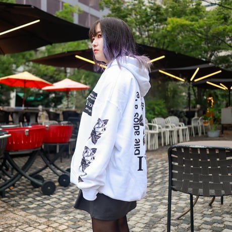【AFYF ON GILDAN社】 SOUVENIR HOODED SW3 [WHITE-ROSE]