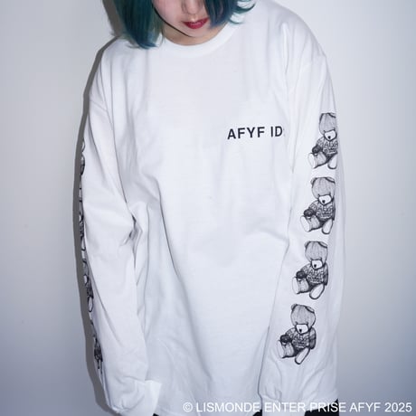 【AFYF ON GILDAN社】SOUVENIR LS T SHIRT1 [WHITE-SLEEVE BEAR]