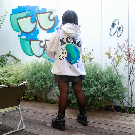 【AFYF ON GILDAN社】 SOUVENIR HOODED SW3 [WHITE-EARTH]
