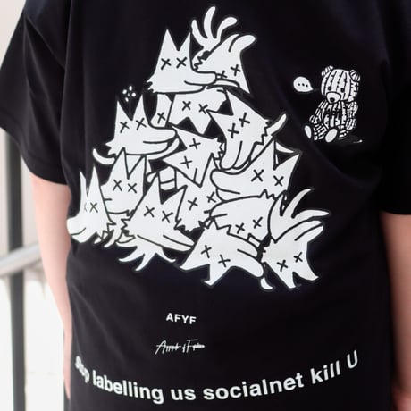 【AFYF】GILDAN® Premium Cotton 5.3oz Short Sleeve T-Shirt #2  PEKE DOG JACK [BLACK]