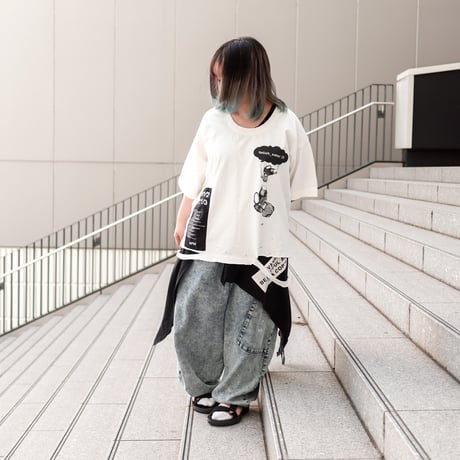 【AFYF】 CRAFTABLE DAMAGE TSHIRT [WH-UFOCATC]