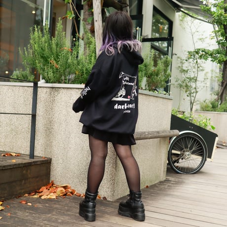 【AFYF ON GILDAN社】 SOUVENIR HOODED SW3 [BLACK-ALICE&BEAR]