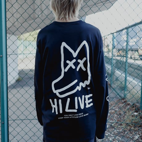 【AFYF ON GILDAN社】SOUVENIR LS T SHIRT1[BLACK-PEKEDOG]