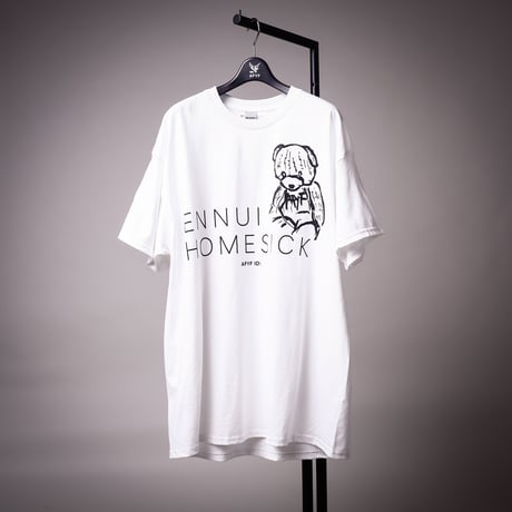 【AFYF ON GILDAN社】 ENNUI BEAR T SHIRT [ENNUI WHT]
