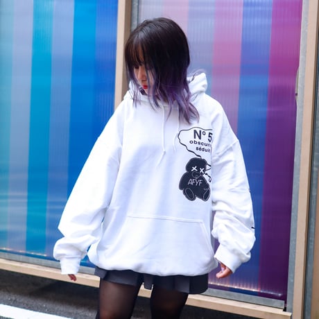 【AFYF ON GILDAN社】 SOUVENIR HOODED SW3 [WHITE-PERFUME]