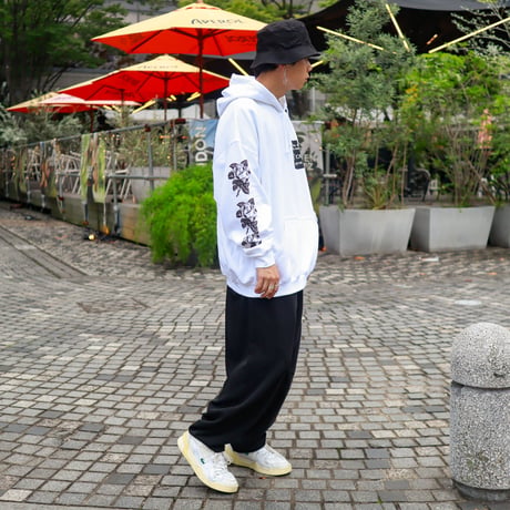 【AFYF ON GILDAN社】 SOUVENIR HOODED SW3 [WHITE-ROSE]