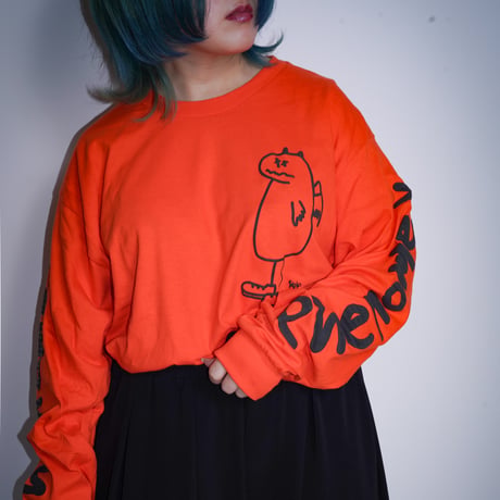 【AFYF】GILDAN® Ultra Cotton 6.0oz Long Sleeve T-Shirt #3 [ORANGE-PHENOMENOX]