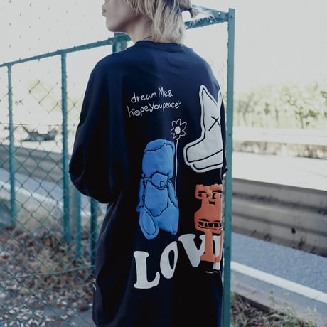 【AFYF ON GILDAN社】SOUVENIR LS T SHIRT2 [BLACK-3STAR]
