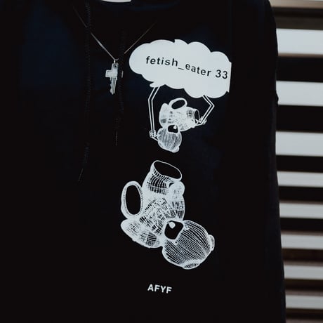 【AFYF ON GILDAN社】 SOUVENIR HOODED SW2 [BLACK-UFO CATCHER]