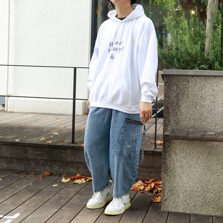 【AFYF ON GILDAN社】 SOUVENIR HOODED SW2 [WHITE-SLEEP]