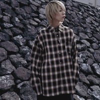 【AFYF】OMBRE CHECK LS［BEIGE］