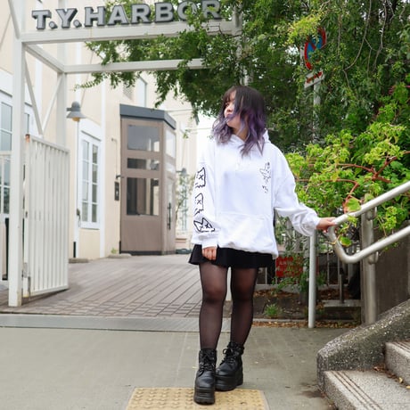 【AFYF ON GILDAN社】 SOUVENIR HOODED SW2 [WHITE-PEKETSUMU]