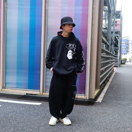 【AFYF ON GILDAN社】 SOUVENIR HOODED SW3 [BLACK-PERFUME]