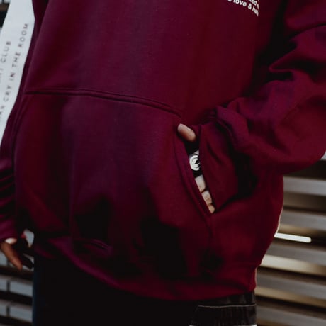 【AFYF ON GILDAN社】 DARK BEAR HOODED SW [MAROON-TSUMUTSUMU]