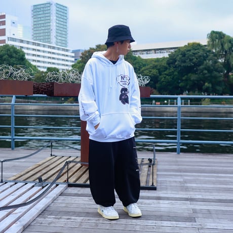 【AFYF ON GILDAN社】 SOUVENIR HOODED SW3 [WHITE-PERFUME]