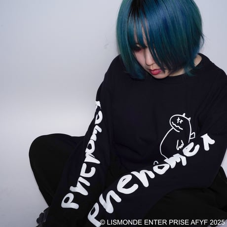 【AFYF】GILDAN® Ultra Cotton 6.0oz Long Sleeve T-Shirt #3  [BLACK-PHENOMENOX]