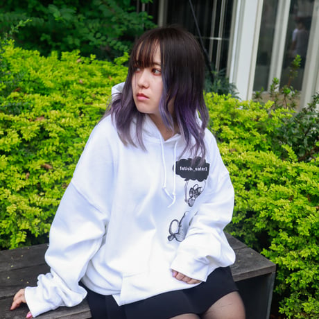 【AFYF ON GILDAN社】 SOUVENIR HOODED SW2 [WHT-UFO CATCHER]