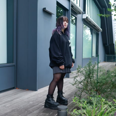 【AFYF ON GILDAN社】 SOUVENIR HOODED SW3 [BLACK-BEAR FLOWER]