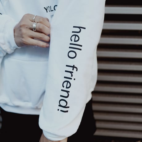 【AFYF ON GILDAN社】 SOUVENIR HOODED SW2 [WHITE-PEKETSUMU]