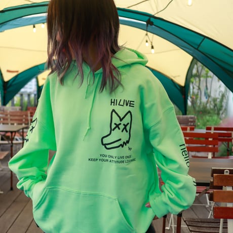 【AFYF ON GILDAN社】 SOUVENIR HOODED SW1 [MINT GRN-PEKEDOG]