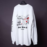 【AFYF ON GILDAN社】SOUVENIR LS T SHIRT2 [WHITE-ALICE & BEAR]