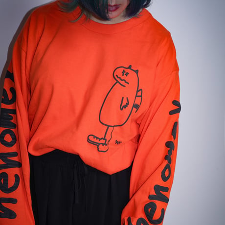 【AFYF】GILDAN® Ultra Cotton 6.0oz Long Sleeve T-Shirt #3 [ORANGE-PHENOMENOX]
