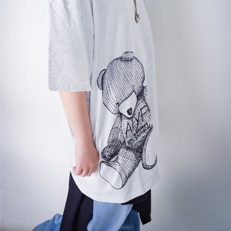 【AFYF】GILDAN® Premium Cotton 5.3oz Short Sleeve T-Shirt RAINBOW BEAR T SHIRT [ASH]