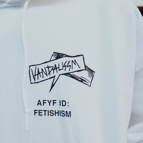 【AFYF ON GILDAN社】 SOUVENIR HOODED SW2 [WHT-LIVE IN THE DARK]