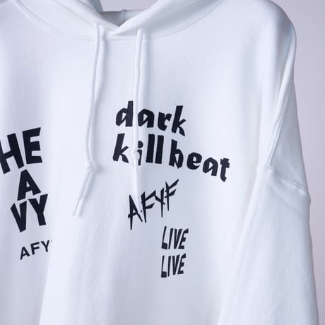 【AFYF ON GILDAN社】 SOUVENIR HOODED SW3 [WHITE-DRUM BEAR]
