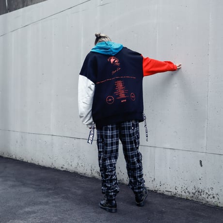 【AFYF】VANDALISMQUAD PULL PARKA [HOOD BLUE］